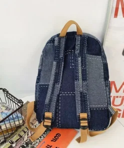 Chic Vintage Denim Backpack