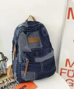 Chic Vintage Denim Backpack