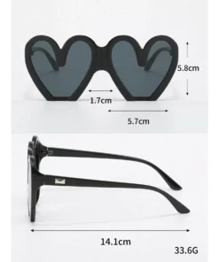 Chic Heart-Shaped Retro Sunglasses