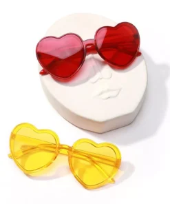 Trendy Heart-Shaped Rimless Sunglasses