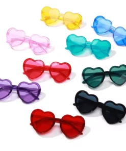 Trendy Heart-Shaped Rimless Sunglasses