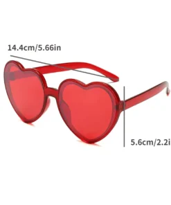 Trendy Heart-Shaped Rimless Sunglasses