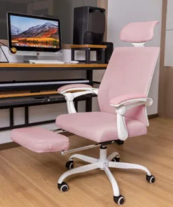 Ergonomic Mesh Office Chair with Adjustable Footrest and Headrest