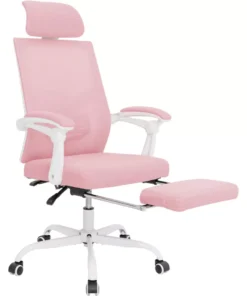 Ergonomic Mesh Office Chair with Adjustable Footrest and Headrest