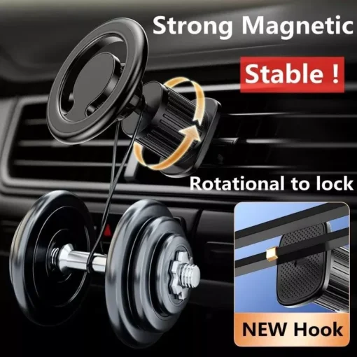 Universal Magnetic Car Phone Holder with 360° Rotation