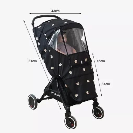 All-Season Baby Stroller Cover: Waterproof, Mosquito-Proof, and Warm