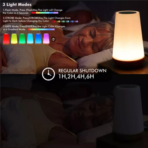 13-Color Changing Night Light with RGB Remote Control