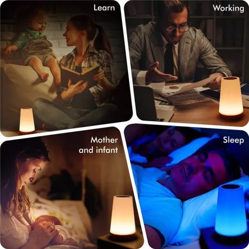 13-Color Changing Night Light with RGB Remote Control