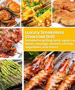 Luxury Smokeless Charcoal Grill