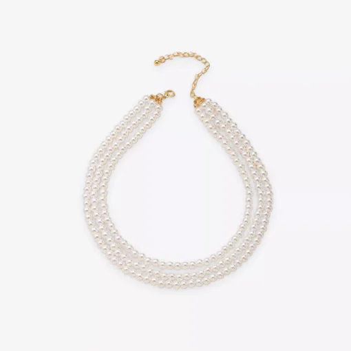 Multilayered Pearl Necklace