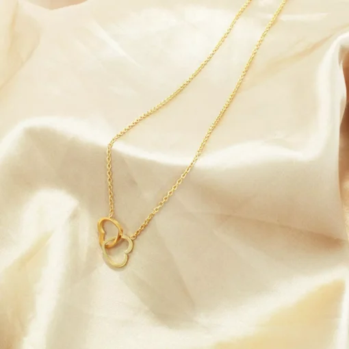 Gold Heart Necklace - Image 4