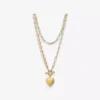 Gold Heart Pendant Necklace