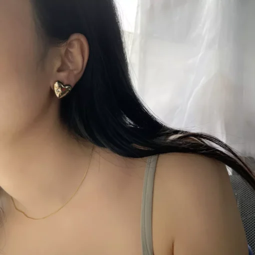 Asymmetrical Love Earrings - Image 5