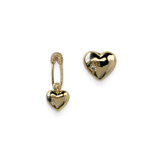 Asymmetrical Love Earrings - Image 2