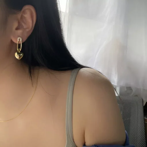 Asymmetrical Love Earrings - Image 6
