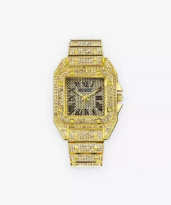 Gold Square Watch