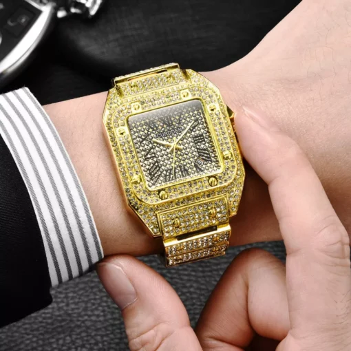Gold Square Watch - Image 3