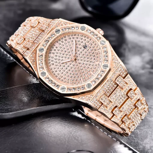 Rose Gold Circle Watch - Image 3