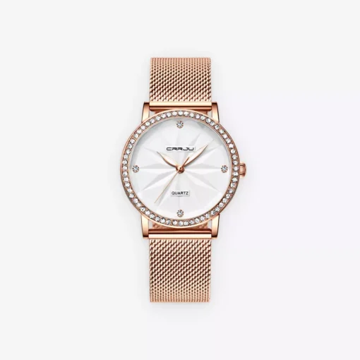 Gold Diamond Women’s Quartz Watch