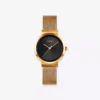 Gold & Black Steel Women’s Wrist Watch