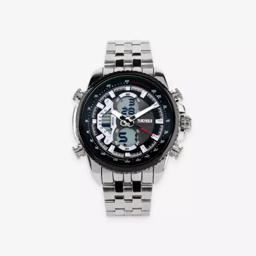 Men's Black Analog Digital Wrist Watch