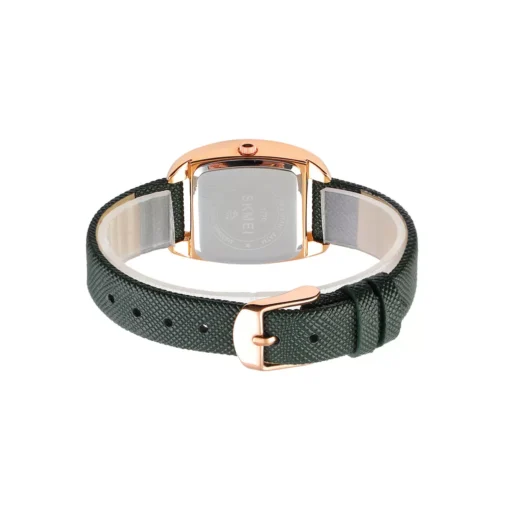 Women’s Green Leather Watch - Image 3