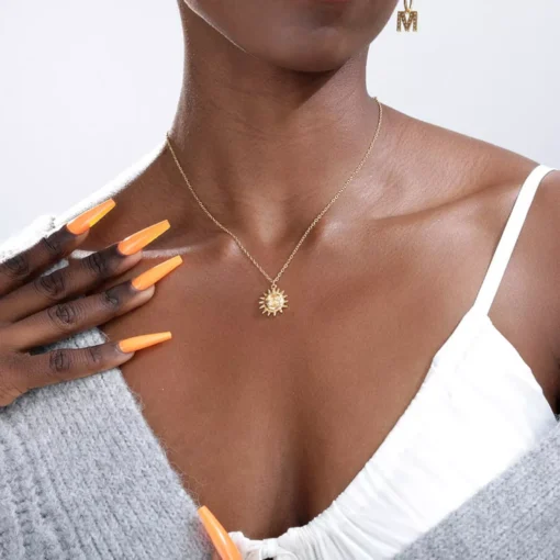 Sun Pendant Necklace - Image 4