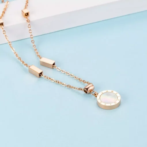 Clock Pendant Necklace - Image 4