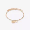 Rose Gold Bracelet With A Guitar Pendant