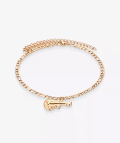 Rose Gold Bracelet With A Guitar Pendant