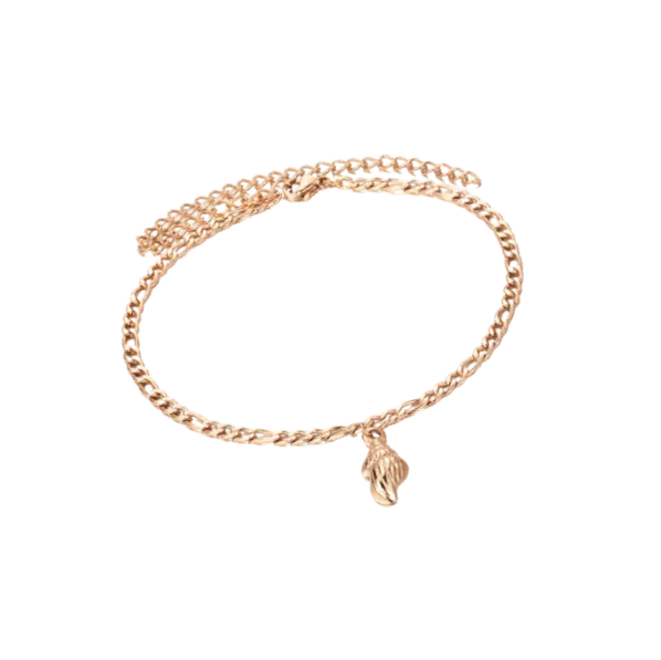 Rose Gold Bracelet With A Shell Pendant Des (2)