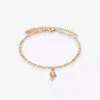 Rose Gold Bracelet With A Shell Pendant