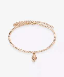 Rose Gold Bracelet With A Shell Pendant