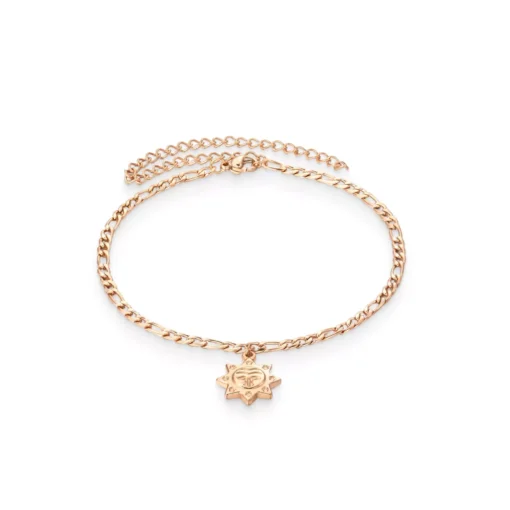 Rose Gold Bracelet With A Sun Pendant - Image 2