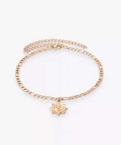 Rose Gold Bracelet With A Sun Pendant