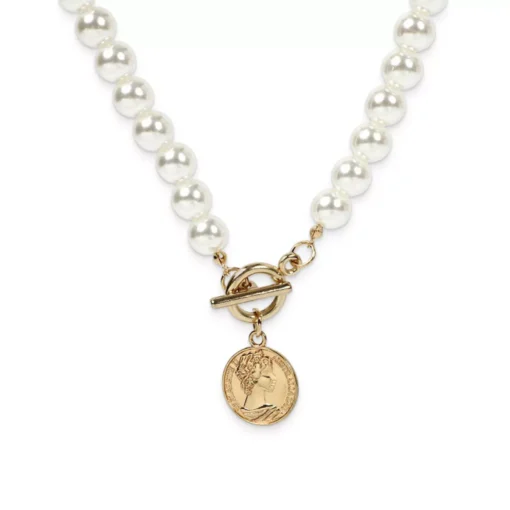 Pearl Necklace with Pendant - Image 2