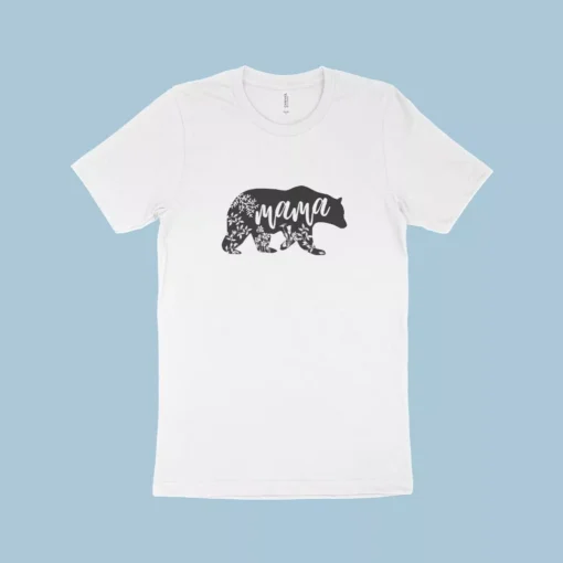 Mama Bear Women's Jersey T-Shirt Made in USA - Image 2