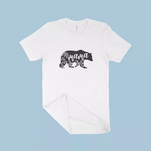 Mama Bear Women's Jersey T-Shirt Made in USA - Image 4