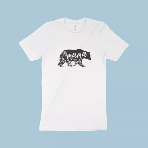Mama Bear Women's Jersey T-Shirt Made in USA - Image 3