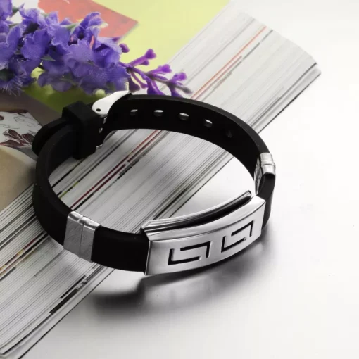 Black Stainless Steel Bracelet - Image 4