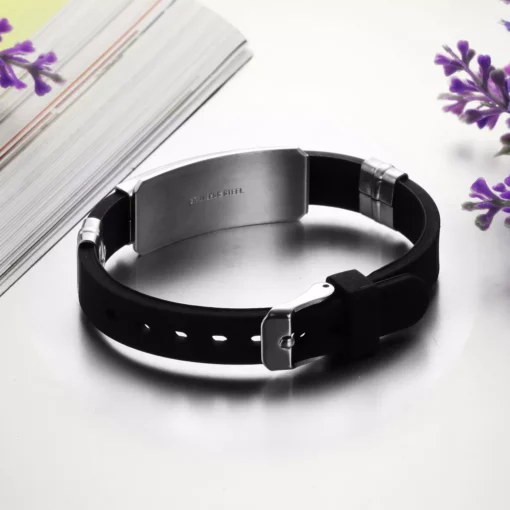 Black Stainless Steel Bracelet - Image 3