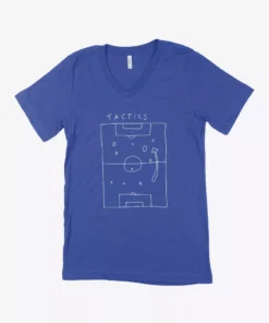 Soccer Tactics Unisex Jersey V-Neck T-Shirt
