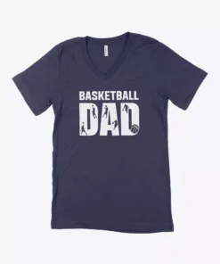 Basketball Dad Men’s Jersey V-Neck T-Shirt