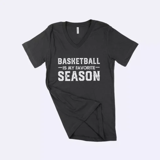 Basketball Season Unisex Jersey V-Neck T-Shirt - Image 4