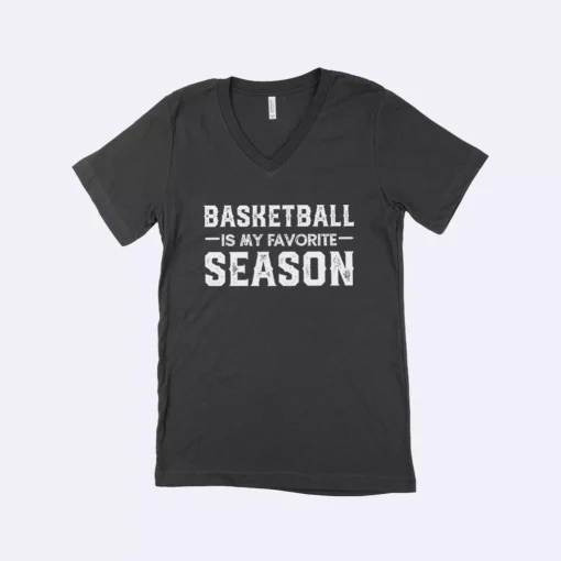 Basketball Season Unisex Jersey V-Neck T-Shirt - Image 2