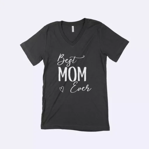 Best Mom Ever Women's Jersey V-Neck T-Shirt - Image 3