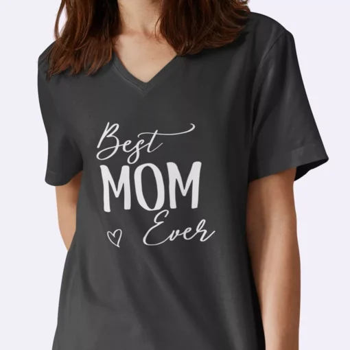 Best Mom Ever Women's Jersey V-Neck T-Shirt - Image 6