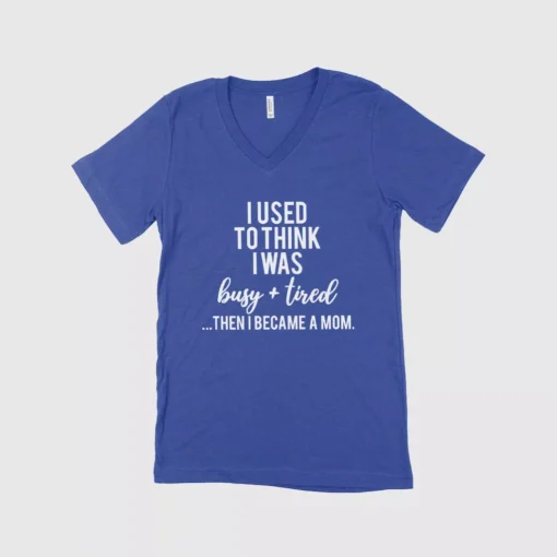 I Used to Think I Was Busy Women's Jersey V-Neck T-Shirt - Image 2