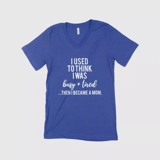 I Used to Think I Was Busy Women's Jersey V-Neck T-Shirt - Image 3