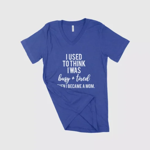 I Used to Think I Was Busy Women's Jersey V-Neck T-Shirt - Image 4